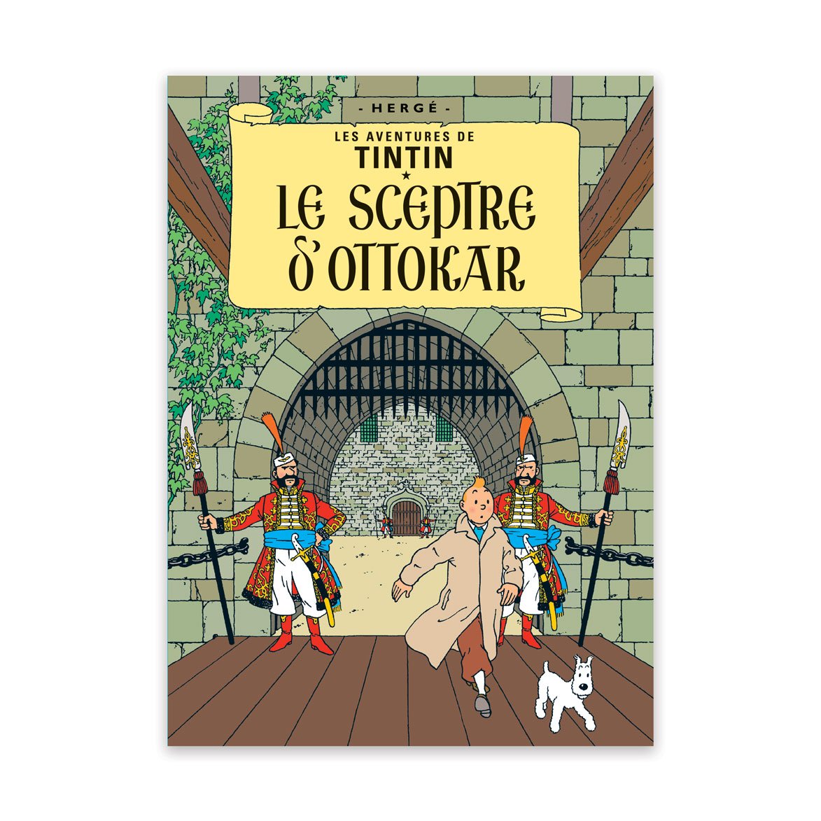Tintin book postcards Ottokar