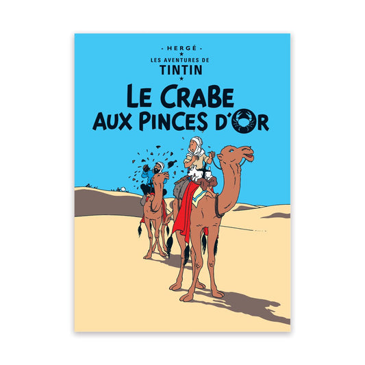 Tintin book postcards Crab