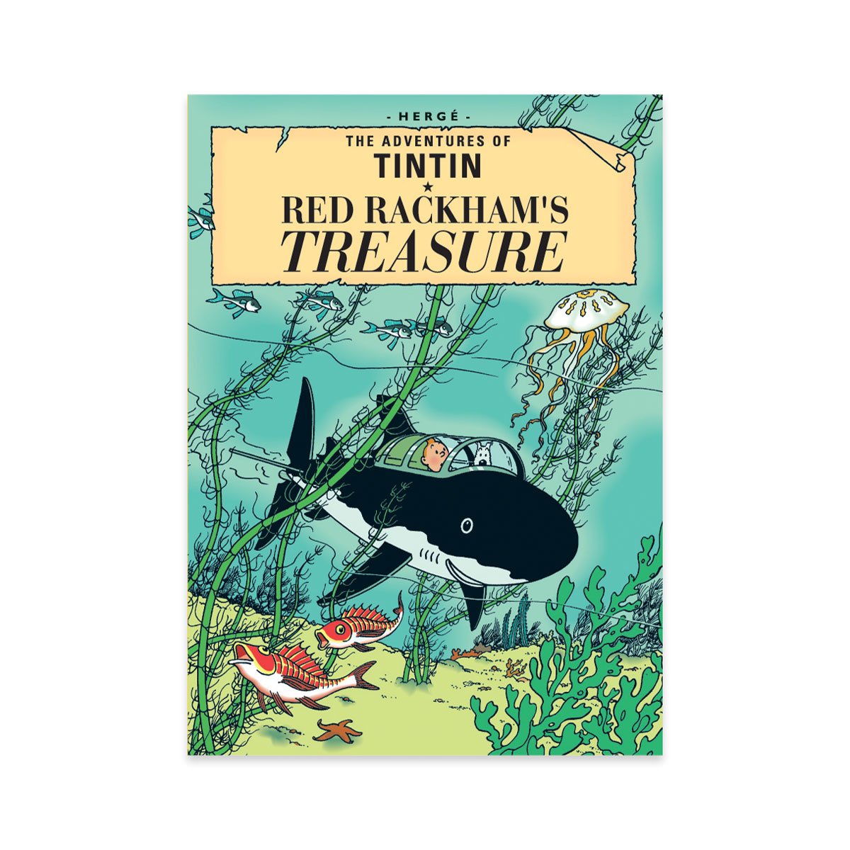 Tintin book postcards Rackham
