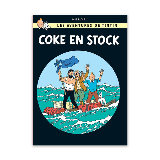 Tintin book postcards Sharks
