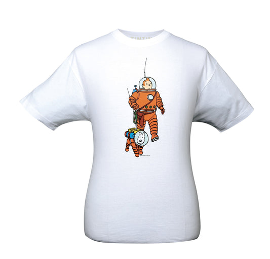 T-Shirt Tintin & Snowy moon