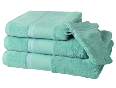 Turquoise bath towel