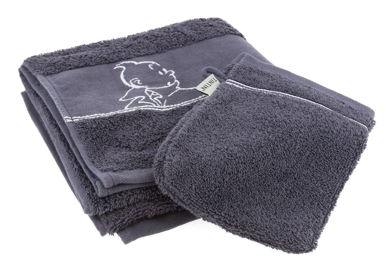 Grey Towel 50x100 cm & Wash Cloth