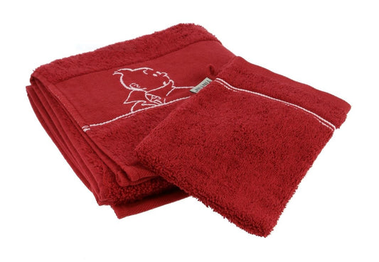 Red Towel 50x100 cm & Wash Cloth