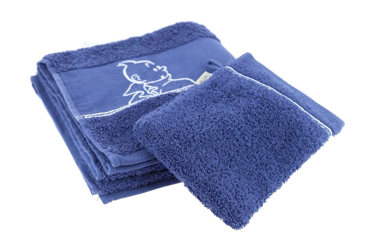 Indigo Towel 50x100 cm & Wash Cloth