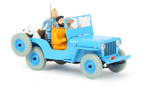 Blue Willys CJ2A resin model