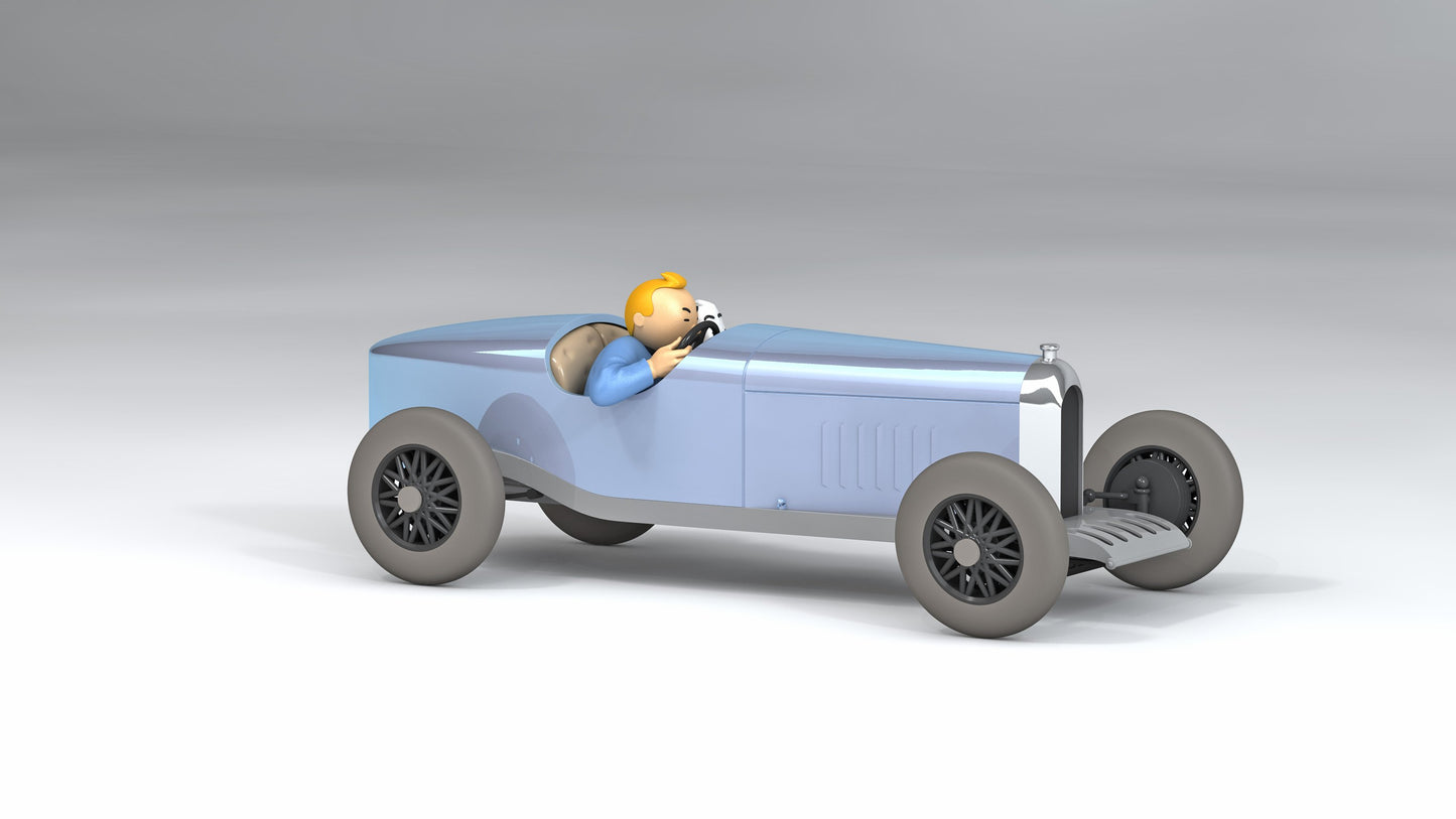 The Blue Amilcar resin model