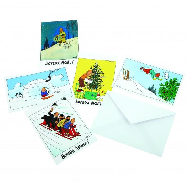 Set of 5 postcards - Christmas