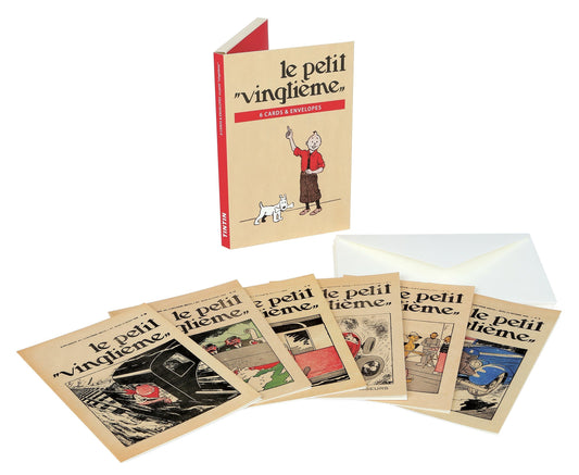Set of 6 postcards - Le Petit Vingtieme + Envelopes