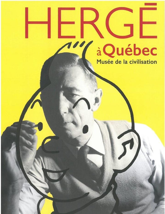 Hergé à Québec postcard