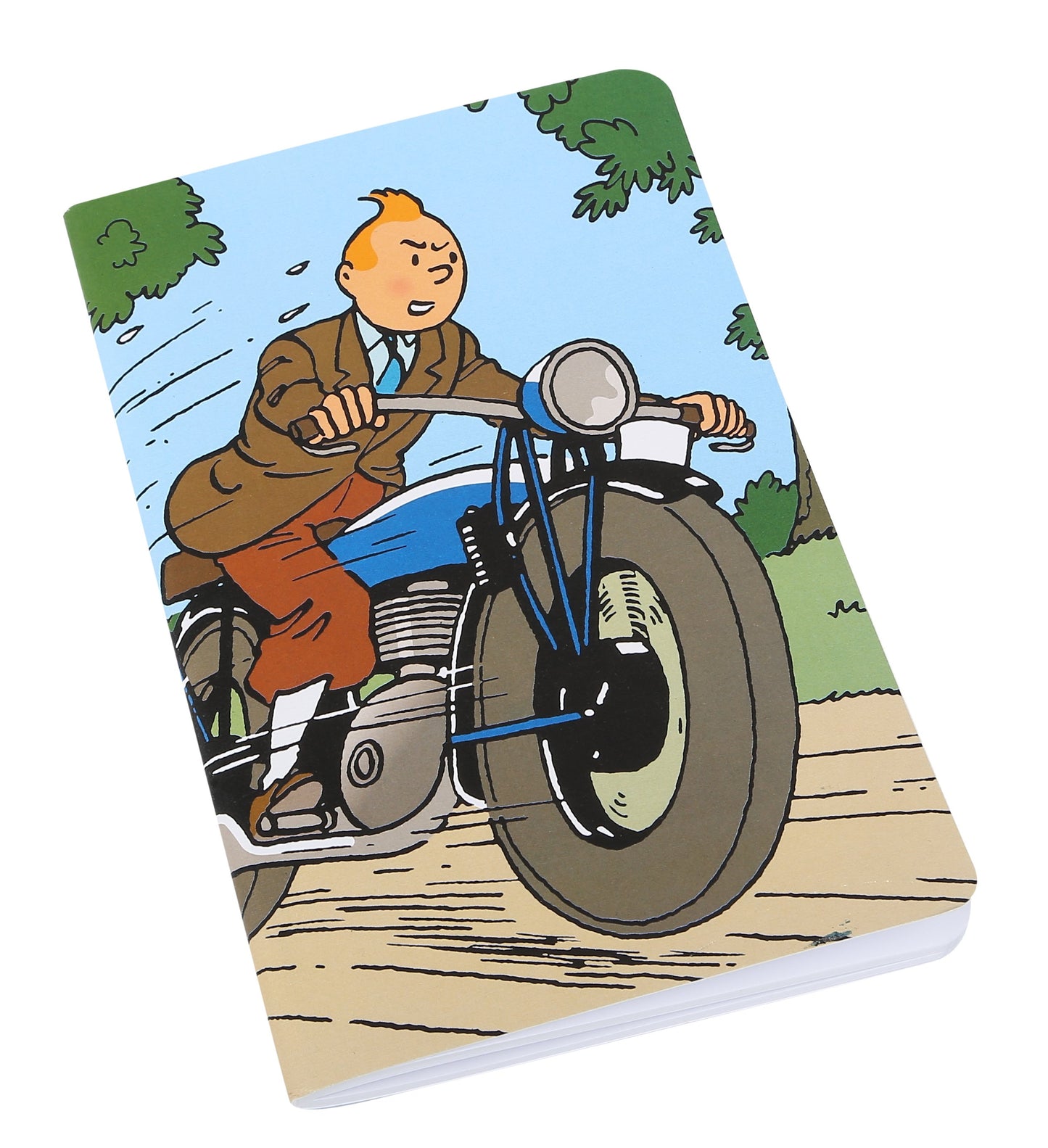 Tintin motorbike notebook