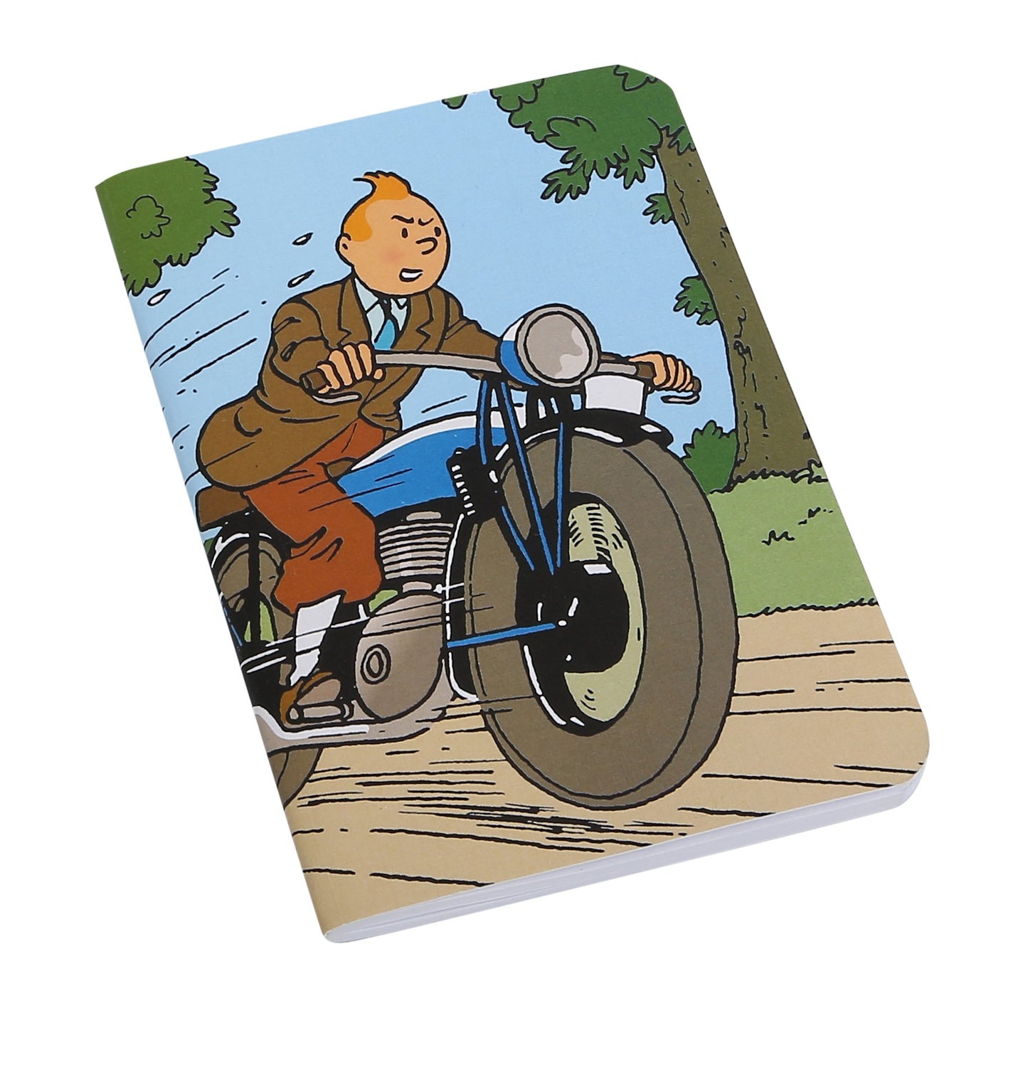Tintin on motorbike