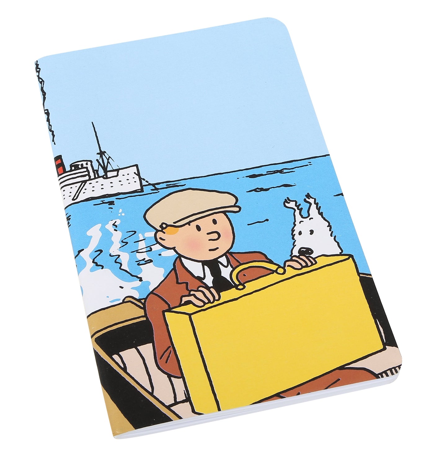 Tintin and Snowy boat notebook