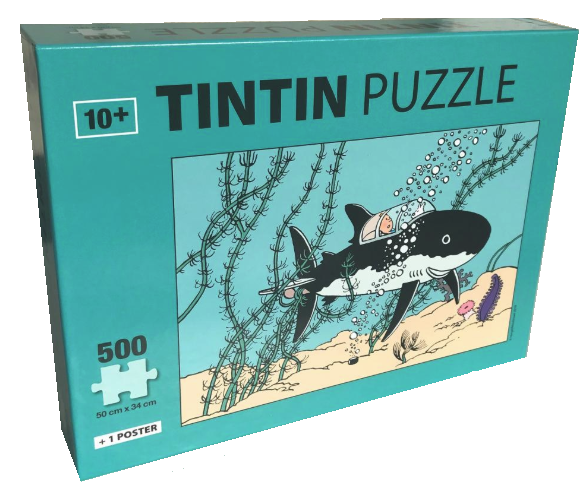 Puzzle Tintin – Shark Puzzle avec poster